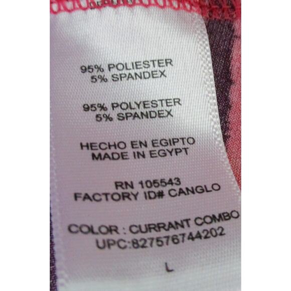 Daisy Fuentes Women's 3/4 Sleeve Purple Cinched Stretch Shirt Size Large - Picture 9 of 10